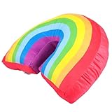 SHINEOFI Regenbogen Kissen Dekokissen aus Plüsch mit Elastischer Füllung für Wohnzimmer und...