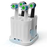 Wingcases - Zahnbürstenhalter (4 Löcher 1 Matten) mit Saugnapf Nicht umfallen, Aufsteckbürsten...