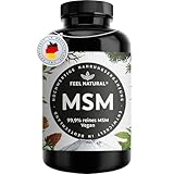 MSM Tabletten - 2000mg MSM (Methylsulfonylmethan) je Tagesdosis - 365 Tabletten (6 Monate) - Mit...