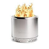 Solo Stove Feuerschale „Bonfire“ 1.0 - Outdoor-Kamin aus Edelstahl, mit Standfuß, raucharm -...