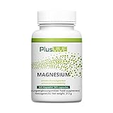 PlusVive - Magnesium 365 Kapseln hochdosiert 700mg aus Meerwasser mit Enzym Algen Matrix,...