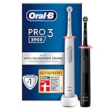 Oral-B PRO 3 3900 Elektrische Zahnbürste/Electric Toothbrush, Doppelpack, mit 3 Putzmodi und...