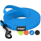 ReaVET Schleppleine für Hunde 5 Meter, Blau I Robuste & wasserfeste Hundeleine lang I Übungsleine...
