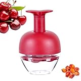 Kirschentkerner-Werkzeug – 4-Loch-Kirsch-Pflaumenentsteiner, Mehrzweck-Olivenstein-Werkzeug,...