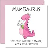 Stuff4 Lustige Muttertagskarten für Mama – Mamasaurus – Scherz-Happy-Birthday-Karte für Mama...