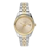 Fossil Damenuhr Scarlette Mini, Quarzwerk, 32mm Silbernes Edelstahlgehäuse mit Edelstahlarmband,...