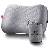 Hioutdoor Aufblasbares Kissen Kopfkissen für Camping mit Abziehbarem Kissenbezug Luftkissen...