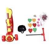 Für rote Vogel, für Kinderroller, 3 in 1 verstellbare Höhenlenkanladung, breitere Reifen...