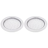 Abgeschirmte Resonatorgitarre/Zigarrenbox Gitarren/Dobros Schalllocheinsätze, 2 Stück, Chrom