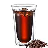 Doppelwandige Glas-Kaffeetassen – Thermoisolierte Kaffeetassen, Borosilikatglas-Tassen, heiße und...
