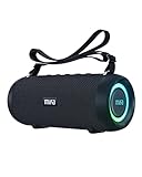 MIFA A90 Bluetooth Lautsprecher 60W kabellos IPX7 wasserdicht RGB-LED-Licht 30 Stunden Akku,...