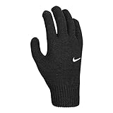 Nike Unisex – Erwachsene YA Swoosh Knit 2.0 Handschuhe, Schwarz, L/XL