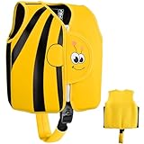 Fuqiduo Schwimmweste Kinder, Schwimmhilfe aus Neopren & EPE - mit Verstellbarem Schrittgurt für...