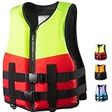 ZYGPH Schwimmweste für Erwachsene, verstellbare Schwimmweste mit Sicherheitsgurt, für Kajakfahren,...