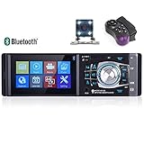 VIGORFLYRUN PARTS LTD 4,1' 1 Din Bluetooth Autoradio, Auto Audio FM Radio MP5 MP4 Spieler...