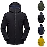 JIANGML 2025 Damen 3-in-1 Skijacke Winter Fleecejacke wasserdichte Winddichte Warme Funktions...