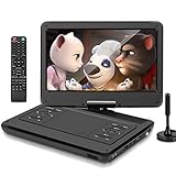 KCR 14-Zoll tragbarer TV/Tragbarer DVD-Player Combo mit HD LED-Drehbildschirm und DVB-T2 digitalem...