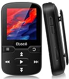 Etacé MP3 Player Bluetooth 5.3, Sport Musik-Player mit 16GB internen Speicher, UKW-Radio, E-Book,...