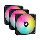 Corsair iCUE AR120 RGB Digital 120mm ARGB-Kompatibler Lüfter Dreierpack - Schwarz