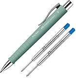 Faber-Castell Kugelschreiber Poly Ball XB mintgrün + 2 passende XB Minen