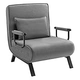 WOLTU Schlafsessel 3 in 1, Schlafsofa mit Bettfunktion, Klappsessel mit Verstellbarer Rückenlehne,...