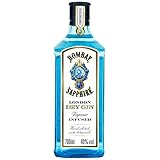 Bombay Sapphire Distilled Premium London Dry Gin, 40% Vol., 70 cl/700 ml, per Dampfinfusion...
