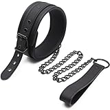 Halsband & leine Bdsm Adult Sex Toy Schwarz Halsband damen für sex Collar Lederhalsband männer...