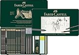 Faber-Castell 112974 - Pitt Graphite Set im Metalletui, groß, 26-teilig