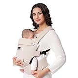 Momcozy Babytrage - Ergonomisch, gemütlich und leichtgewichtig, geeignet für 3-20 kg, einfach...