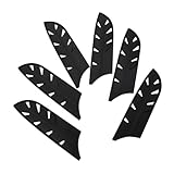 Hohopeti 6 Stück Teiliges Kunststoff Messerhüllen Schutzabdeckungen für Küchenmesser...