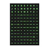 Rrlihjgu Mittelkonsole Leuchtender Aufkleber für die Mittelkonsole | Glow in den wasserdichten...