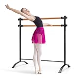 GOPLUS 122 cm Tragbare Ballettstange, Freistehende Tanzstange mit 4 verstellbaren Höhenpositionen &...