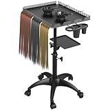 Rollwagen für Friseursalons, Salon-Tablettwagen, Trolley-Wagen für Haarverlängerungen mit...