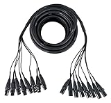 Pronomic Stage MX8/0-10 Sub-Multicore XLR 10m - 8-fach Multicore XLR male auf XLR female -...