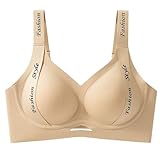 Gubsssl BH Damen Ohne Bügel Bustier Push up Damen-BH Große Brüste Starker Halt Bügelloser...