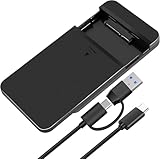 Festplattengehäuse 2,5 Zoll, USB C 3.2 Gen 2 auf SATA III bis 6Gbps, SSD HDD Festplatten Gehäuse...