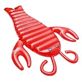 HANABASS Lobster Form Aufblasbare Schwimmmatte Tierische Floating Mat für Pool für Sommerpartys...