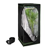 Relaxdays Growzelt, HxBxT: 180x80x80 cm, reflektierende Innenfolie, lichtundurchlässig, indoor...