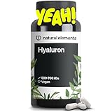 Vegane Hyaluronsäure – 500 mg Hyaluron/Kapsel – 90 Kapseln für 3 Monate – 500–700 kDa –...