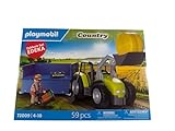 PLAYMOBIL 72009 Trecker mit Anhänger & Ladung – Edeka Edition | Exklusives Spielset für Kinder...