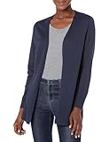 Amazon Essentials Damen Leichte Strickjacke, Vorne Offen (Erhältlich In Übergröße), Marineblau,...