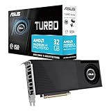 ASUS Turbo Radeon AI PRO 32GB R9700 Workstation Grafikkarte (AMD RDNA 4, 2-Slot Design, 32GB GDDR6...