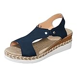 NNGOTD Damen Sportsandalen Trekking Sandalen Outdoorsandale Geschlossene Gummi Wandersandalen Sommer...