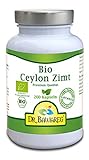 Bio-Ceylon-Zimt Kapseln ohne Zusätze - 300mg reines Pulver je Veggie Kapsel - Dr. Bawareg (200...