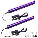 VAYALT 2 Pack UV Schwarzlicht Lamp, 8W USB UV LED Schwarzlicht Lamp 385-400 Black Light Bar, UV...