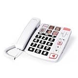 SWISSVOICE - Xtra 1110 - Schnurloses Festnetztelefon - Große Tasten - 6 Foto-Direktwahltasten -...