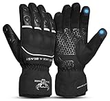 BEAST RAGE Winter Motorradhandschuhe für Damen Herren Warme wasserdicht Touchscreen...