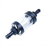 Namvo 6mm Retro Motorrad Modifikation Teile Metall Öl Kraftstofffilter Abnehmbarer transparenter...