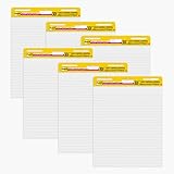 Post-it Super Sticky Easel Pad, 25 x 30 Inches, 30 Sheets/Pad, 6 Pads (561WL VAD 6PK), Large White...