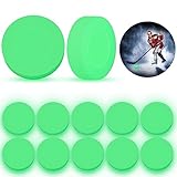yeeplant 12 Stück Eishockey-Pucks mit Leuchtfunktion, selbstleuchtende Nachthockey-Pucks für...